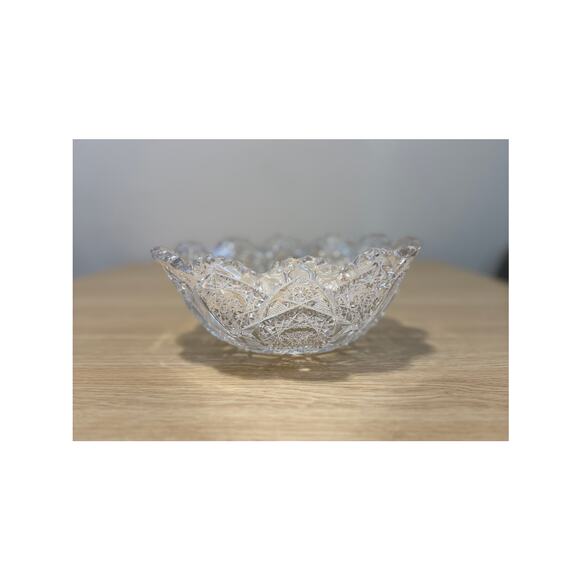 Cut Glass Bowl from American Brilliant Period ANTIQUE - Picture 1 of 7